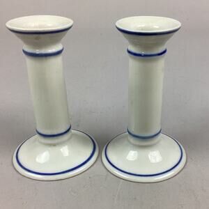 Set of 2 Viana do Castelo Handmade Candle Stick Holders #424-F- Made In Portugal